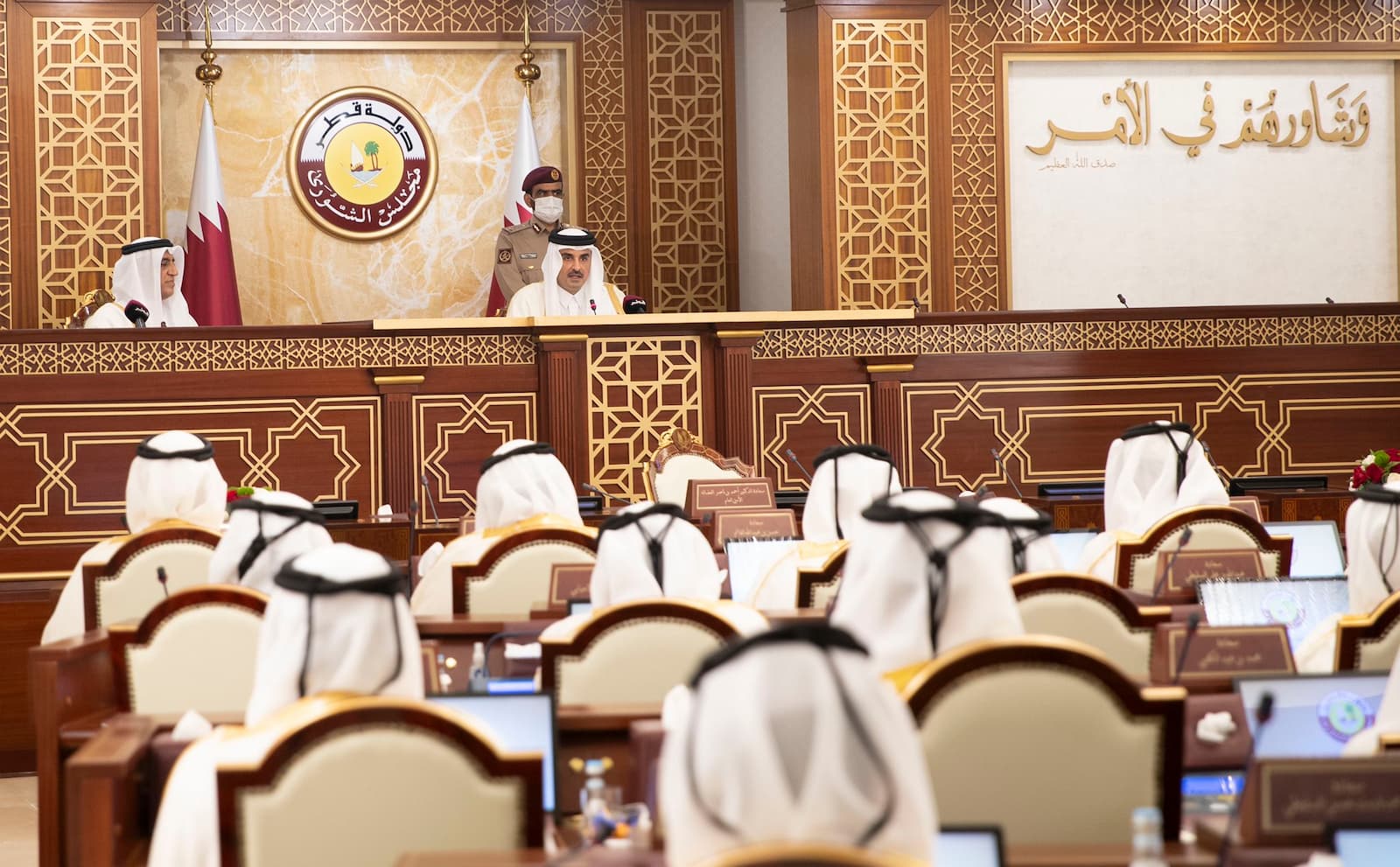 HH the Amir inaugurates Shura Council ordinary session