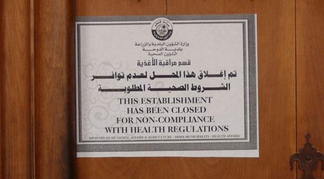 These outlets were shut down for violating food law