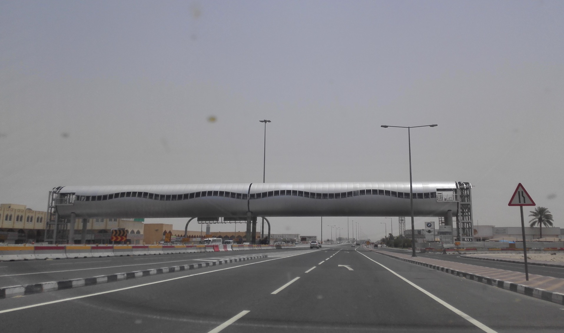 Qatar's first air-conditioned pedestrian bridge