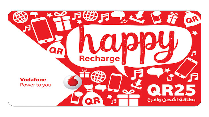 Win up to QR 25,000 with the new vodafone happy recharge