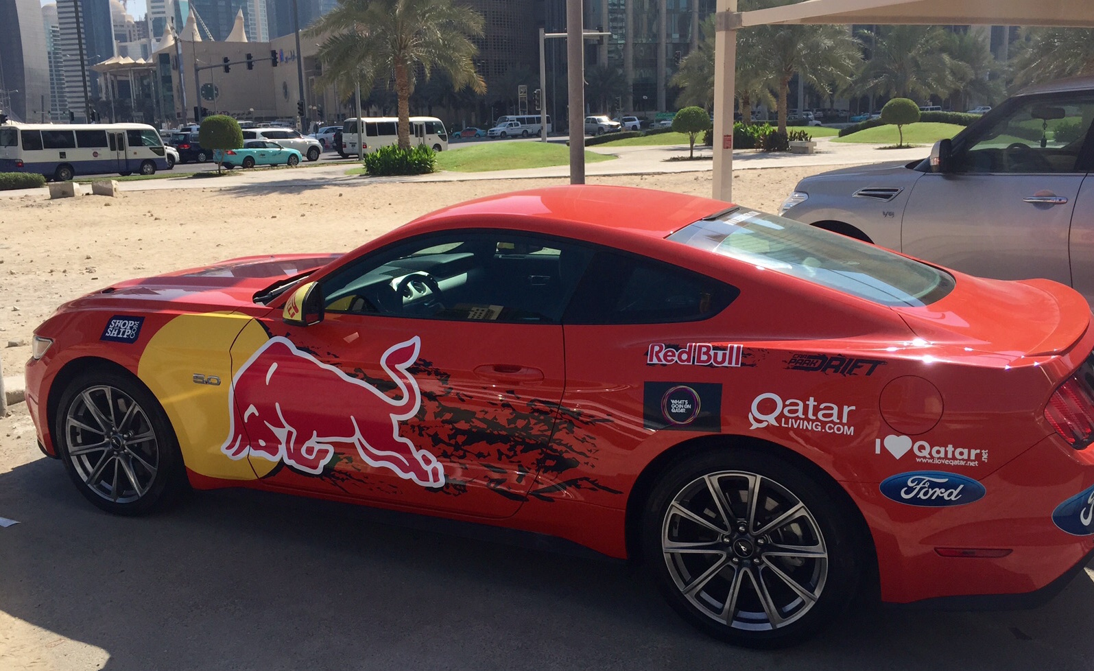 Did you spot Red Bull's Mystery Drifter around Doha?