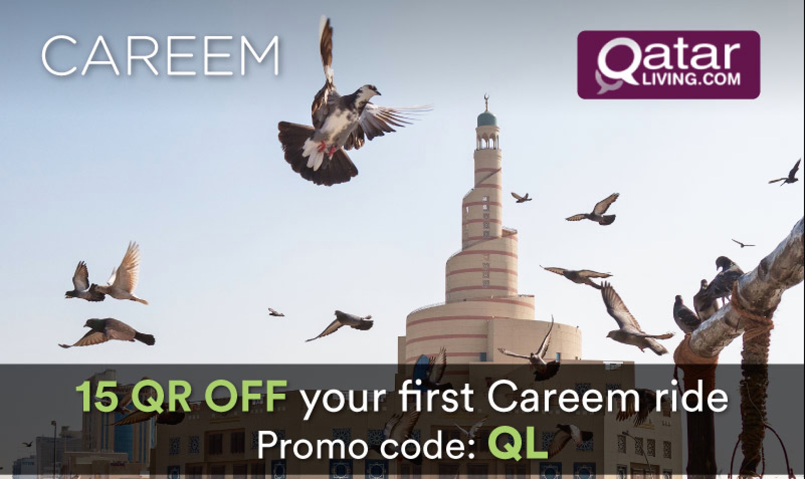 Qatar Living special: Get QAR15 off your first Careem ride