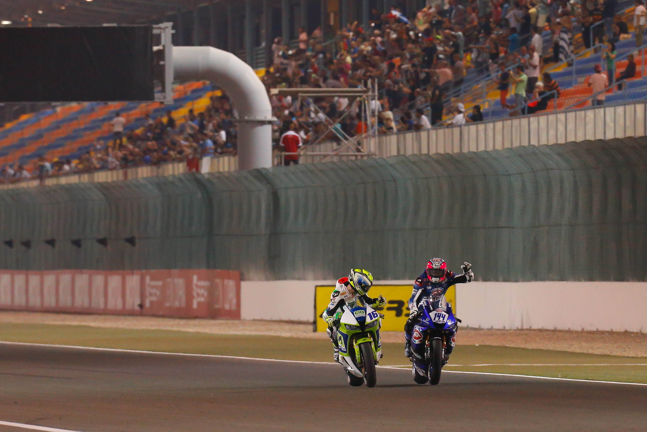 Rea and Mahias under spotlight after winning championship at Losail International Circuit