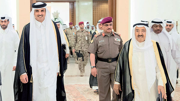 HH The Emir visits Kuwaiti counterpart to bolster ties between the two nations