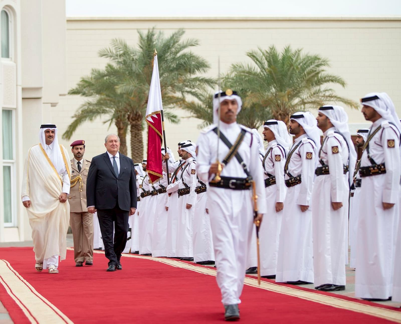 HH the Amir, President of Armenia discuss bilateral ties