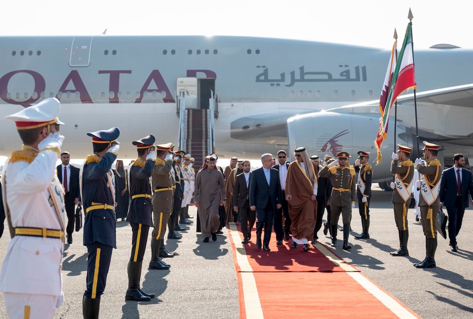 HH the Amir arrives in Iran