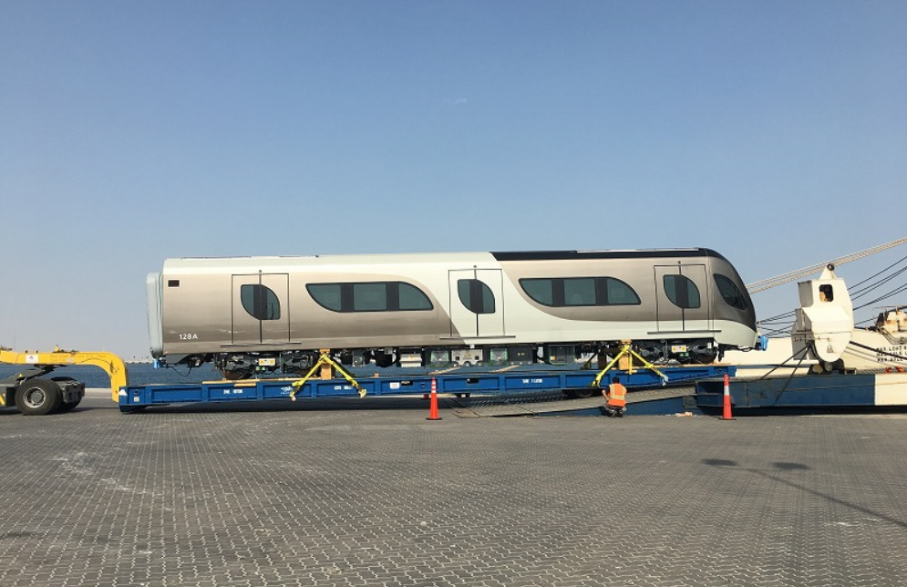 WATCH: Qatar Rail received a batch of two additional trains at Hamad Port