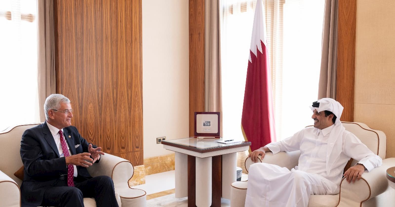 HH the Amir meets President-elect of United Nations General Assembly