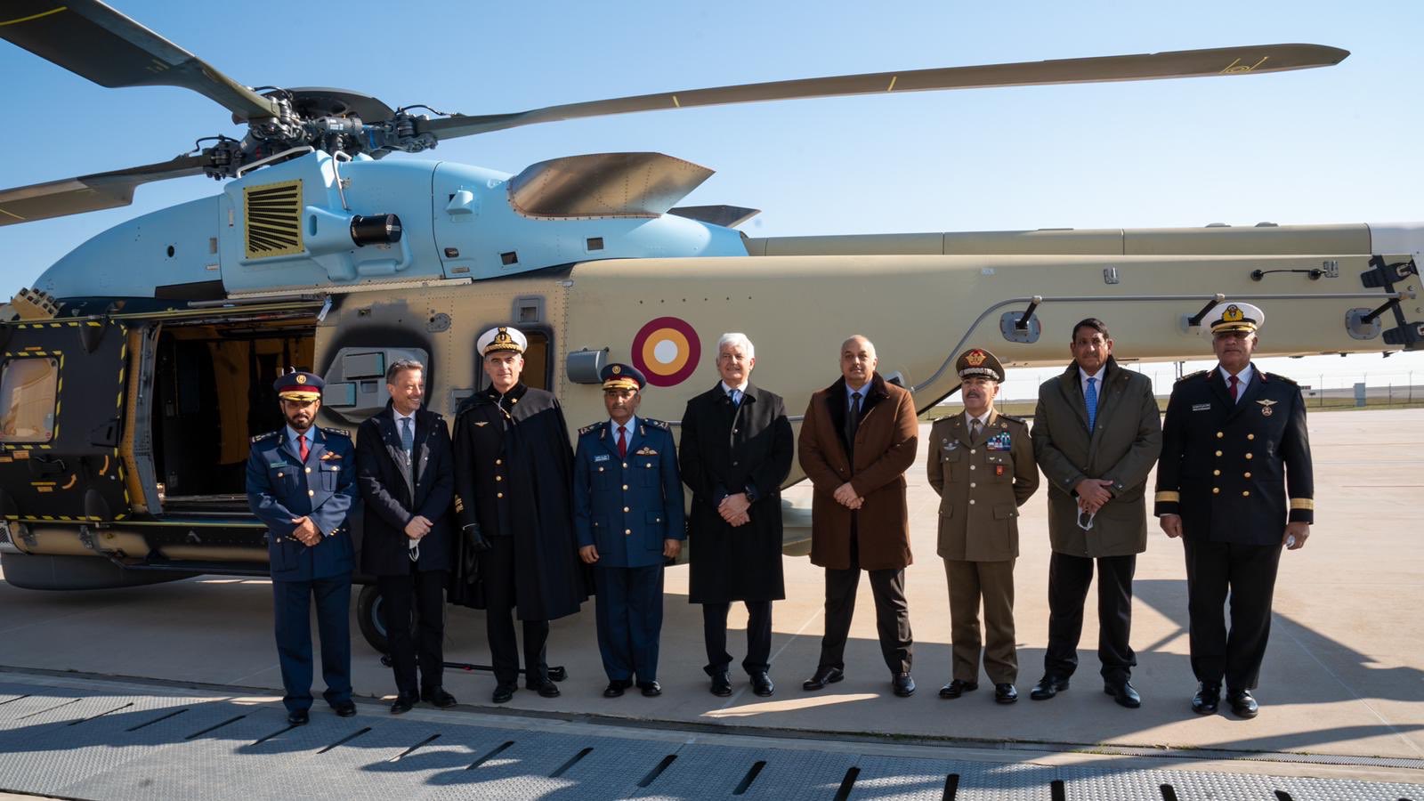 Qatar's Defense Minister inaugurates NH90 helicopter in Italy