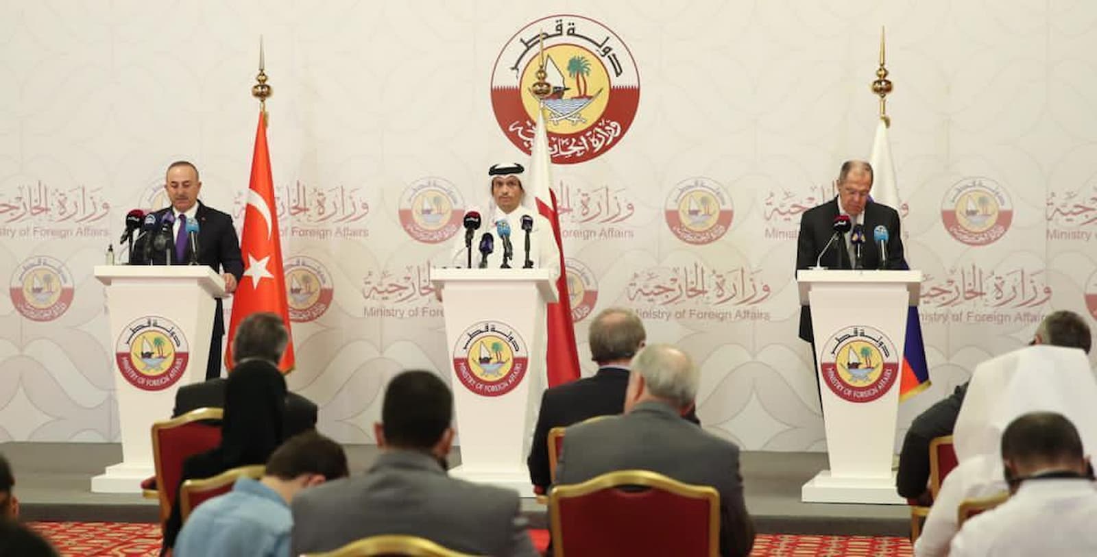 Qatar, Turkey and Russia stress need to preserve Syria’s sovereignty, territorial integrity