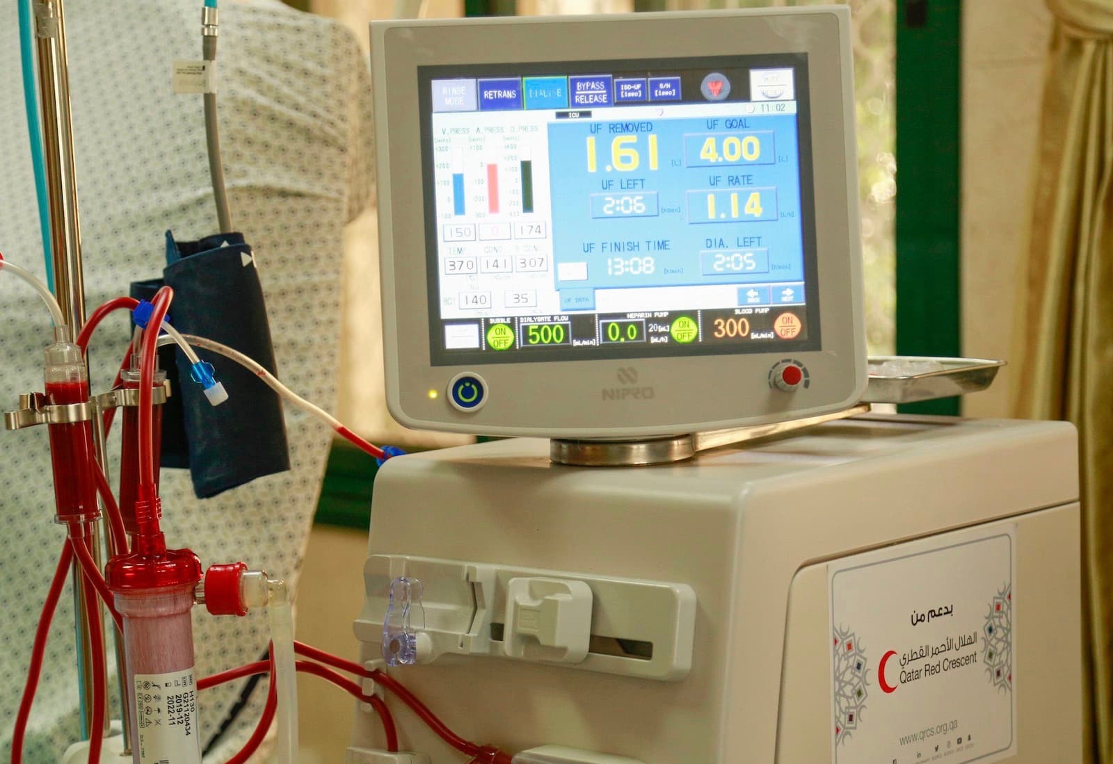 QRCS donates dialysis machines for hospitals in Gaza