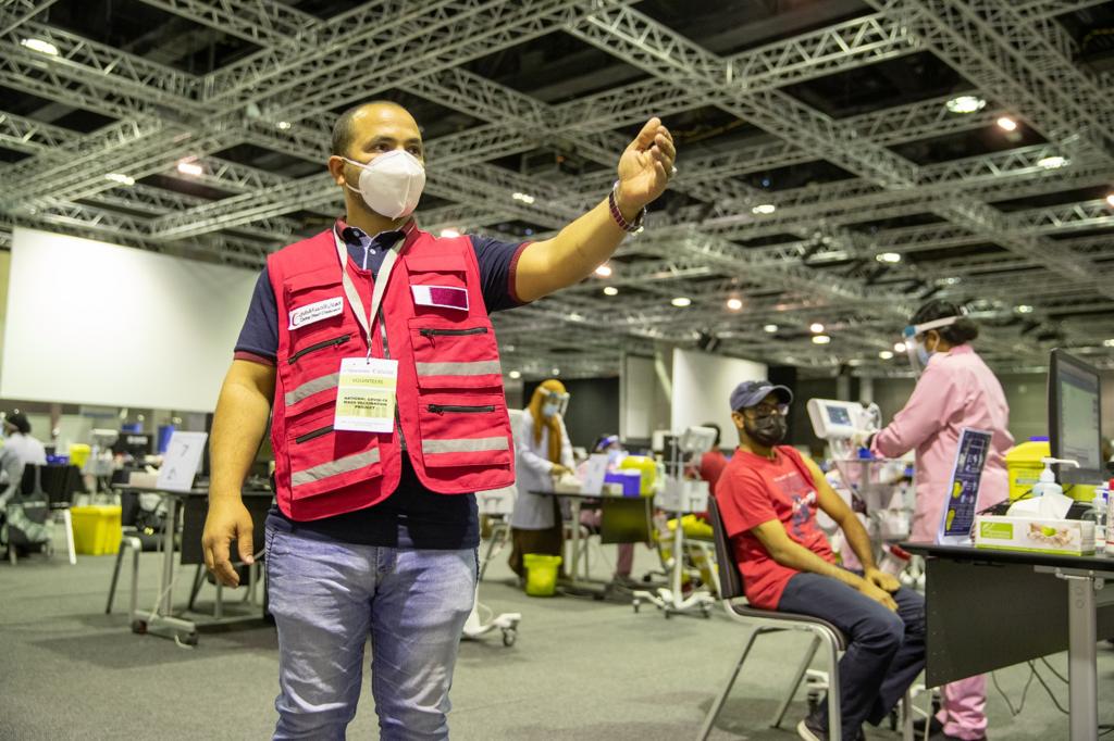 SC volunteers support Qatar Charity and vaccination roll-out