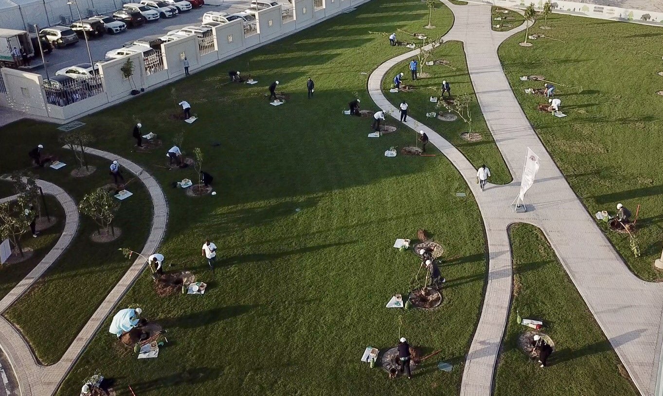 Qatar sets Guinness World Record for most nationalities planting tree at the same time 
