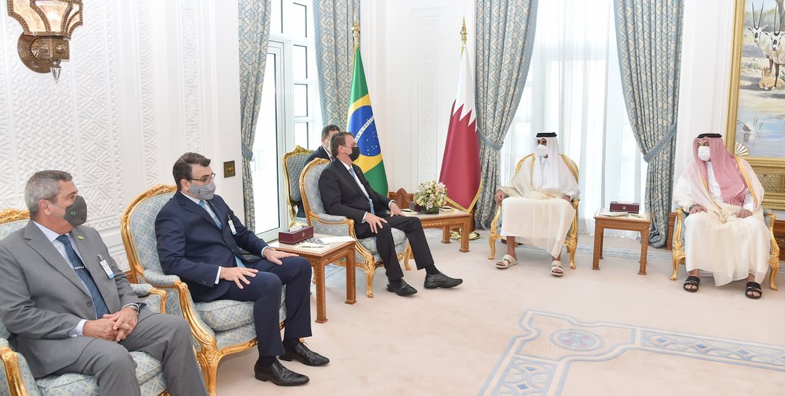 HH the Amir, Brazilian President review bilateral relations