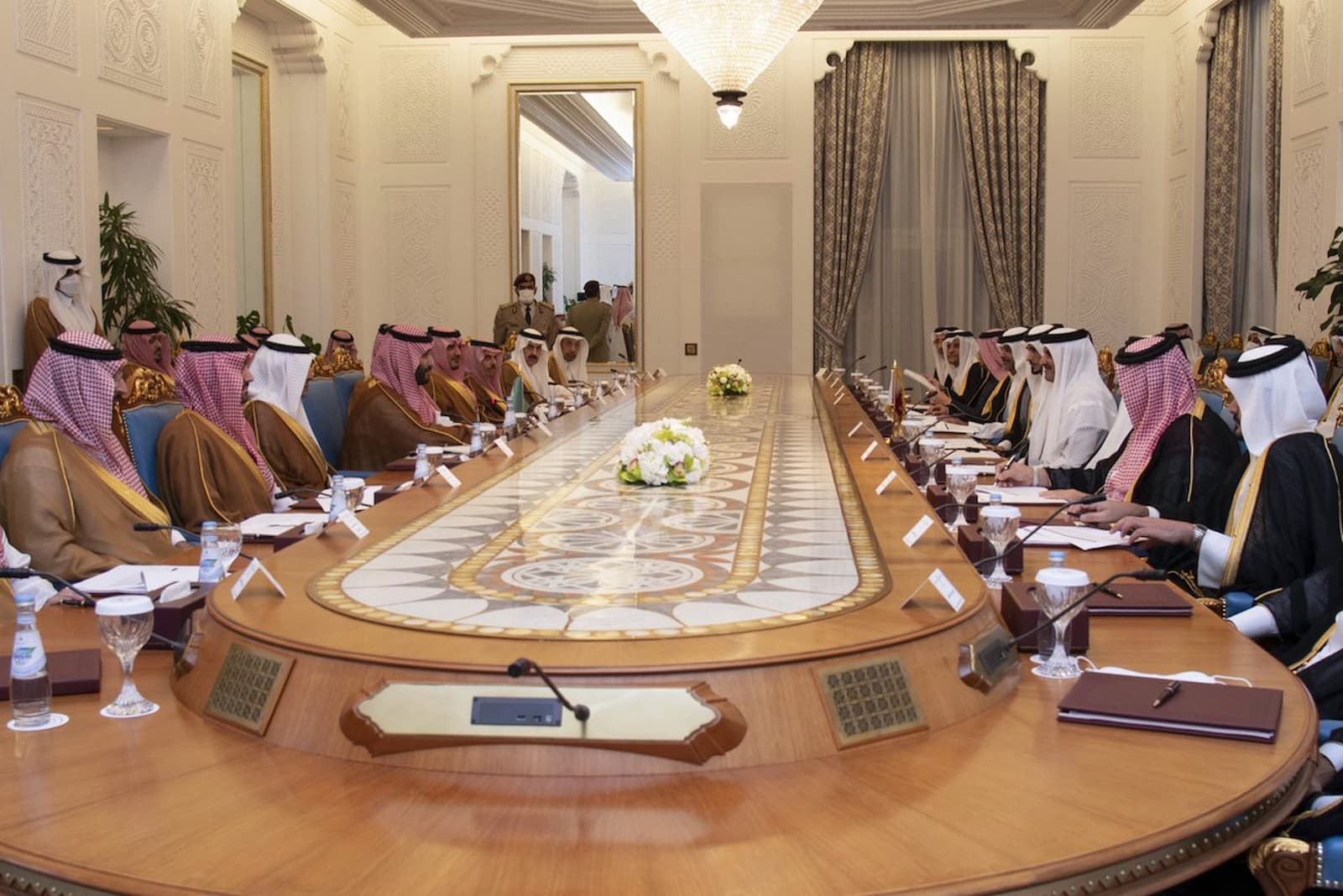 HH the Amir, Saudi Arabia's Crown Prince chair Qatari-Saudi Joint Coordination Council meeting
