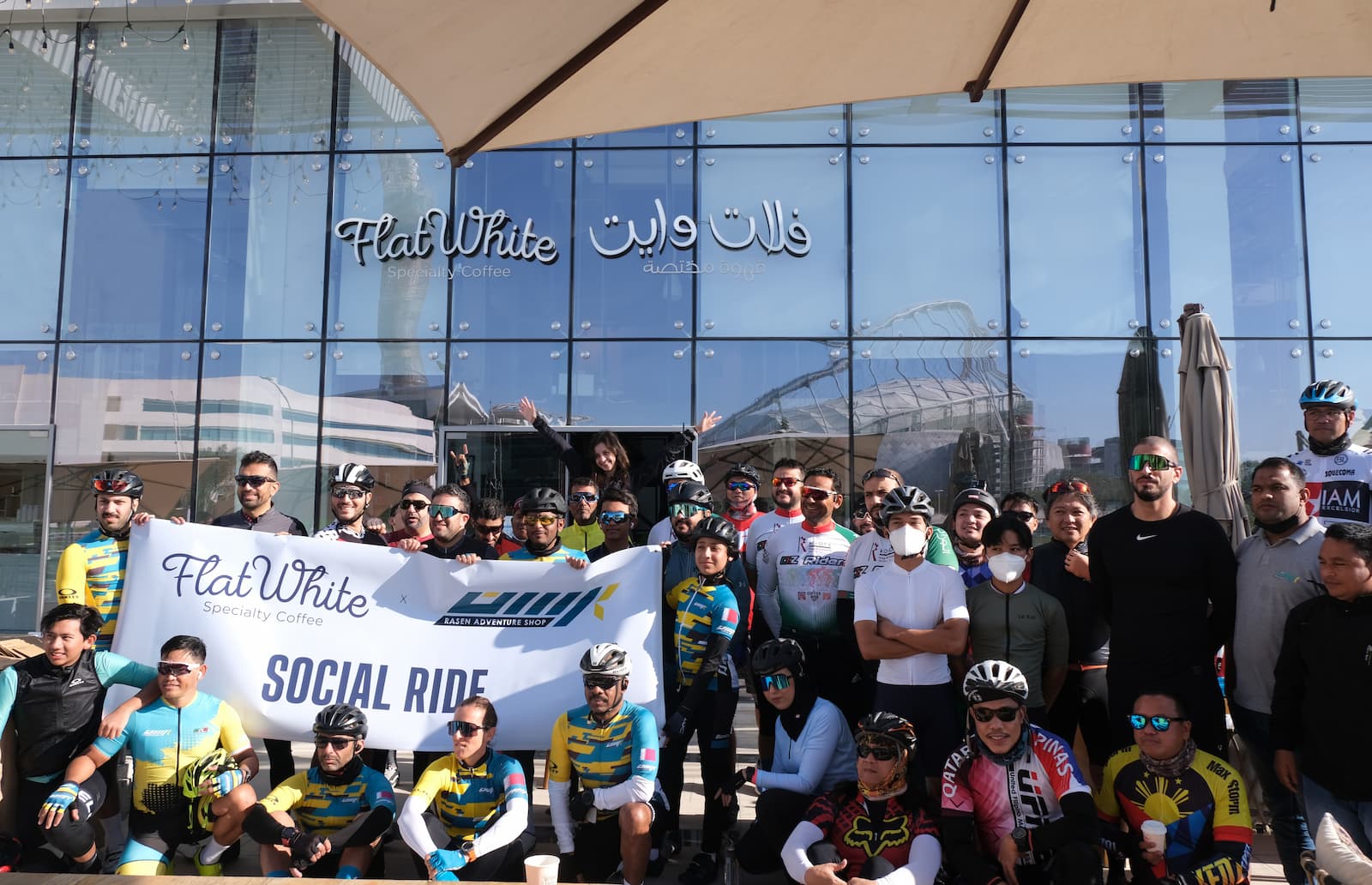 Flat White Speciality Coffee celebrates Qatar National Sports Day in Collaboration with Rasen Adventure Sports