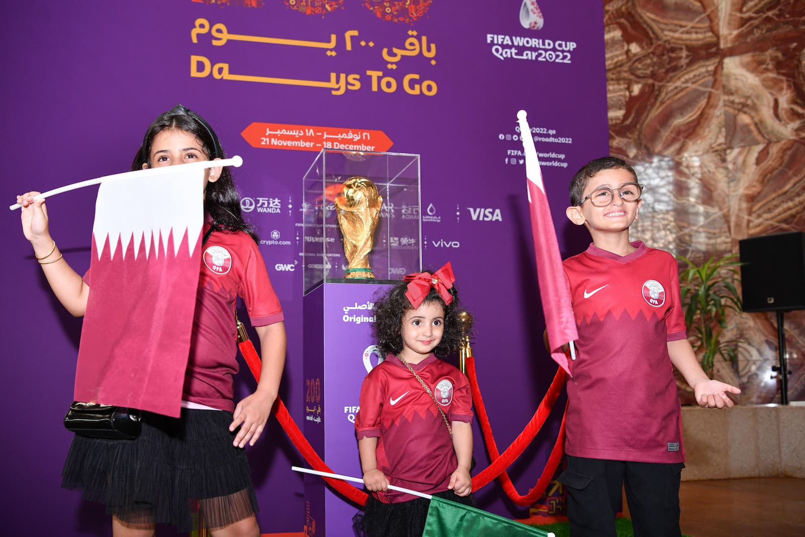 FIFA World Cup™ Trophy Comes to QF as Aljam’a Celebration of Students Gets Under Way