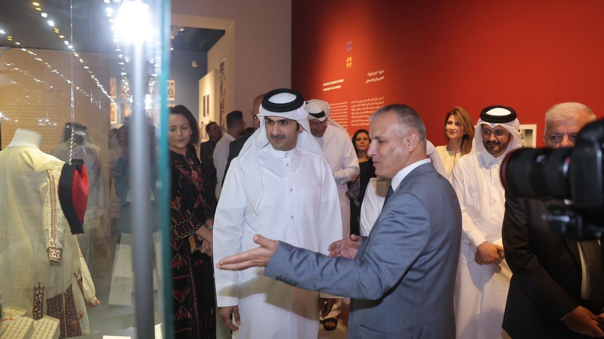 The Minister of Culture inaugurates Labour of Love: Embroidering Palestinian History Exhibition