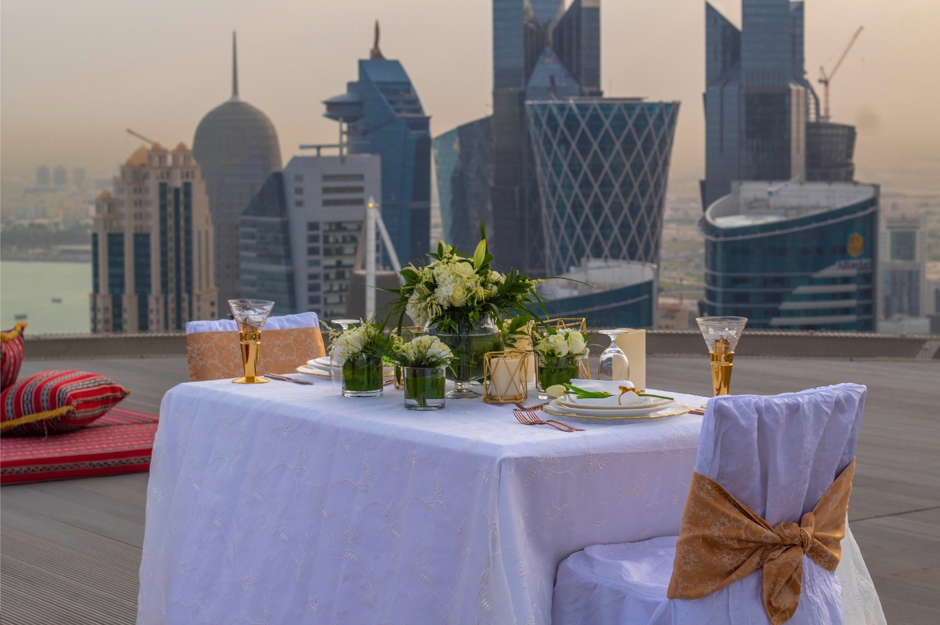Dine in style on the helipad of JW Marriott Doha through a priceless experience with Mastercard