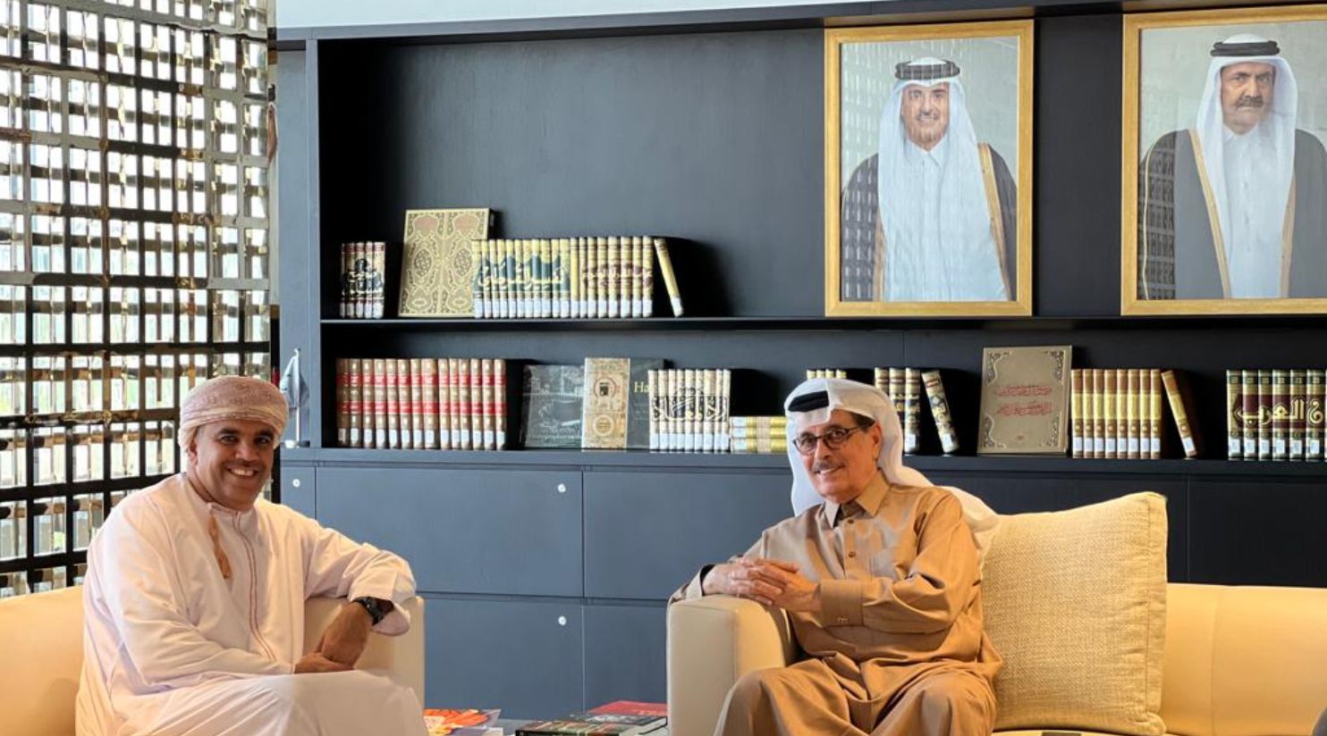 Qatar National Library Welcomes President of the Arab Federation for Libraries and Information