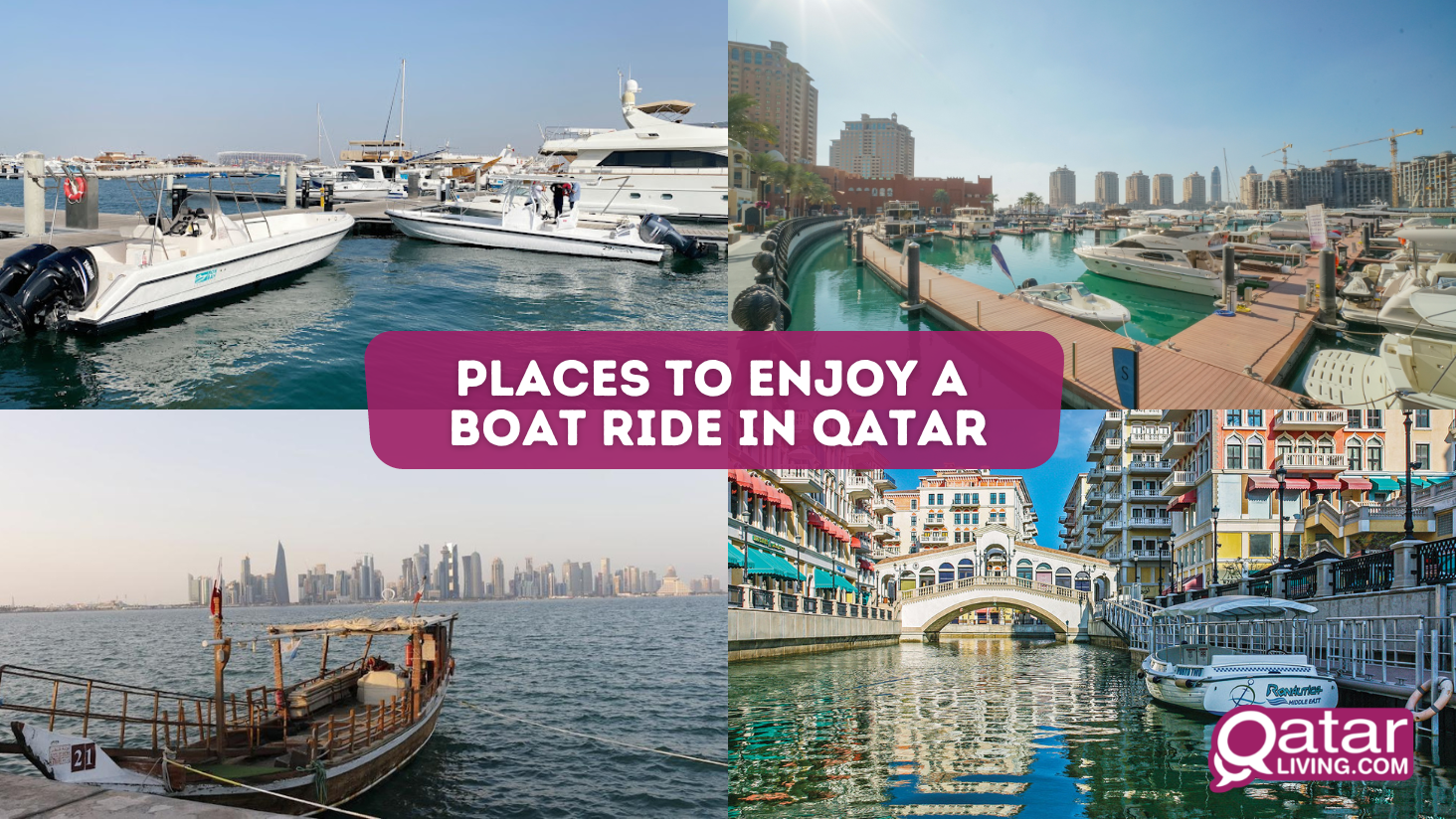 Places to enjoy a boat ride in Qatar 