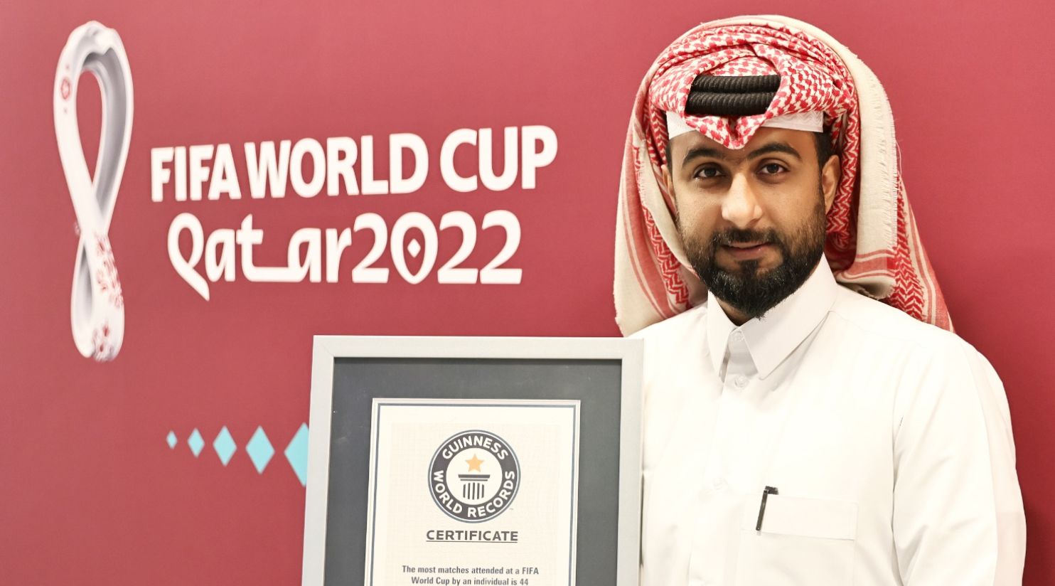 Qatari fan sets a world record for most games attended at a FIFA World Cup