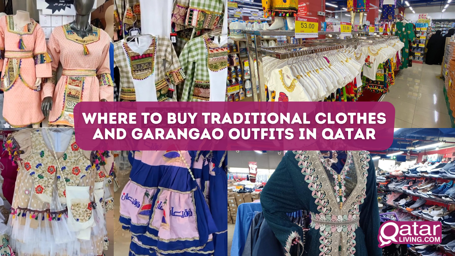 Where to buy traditional clothes and Garangao outfits in Qatar