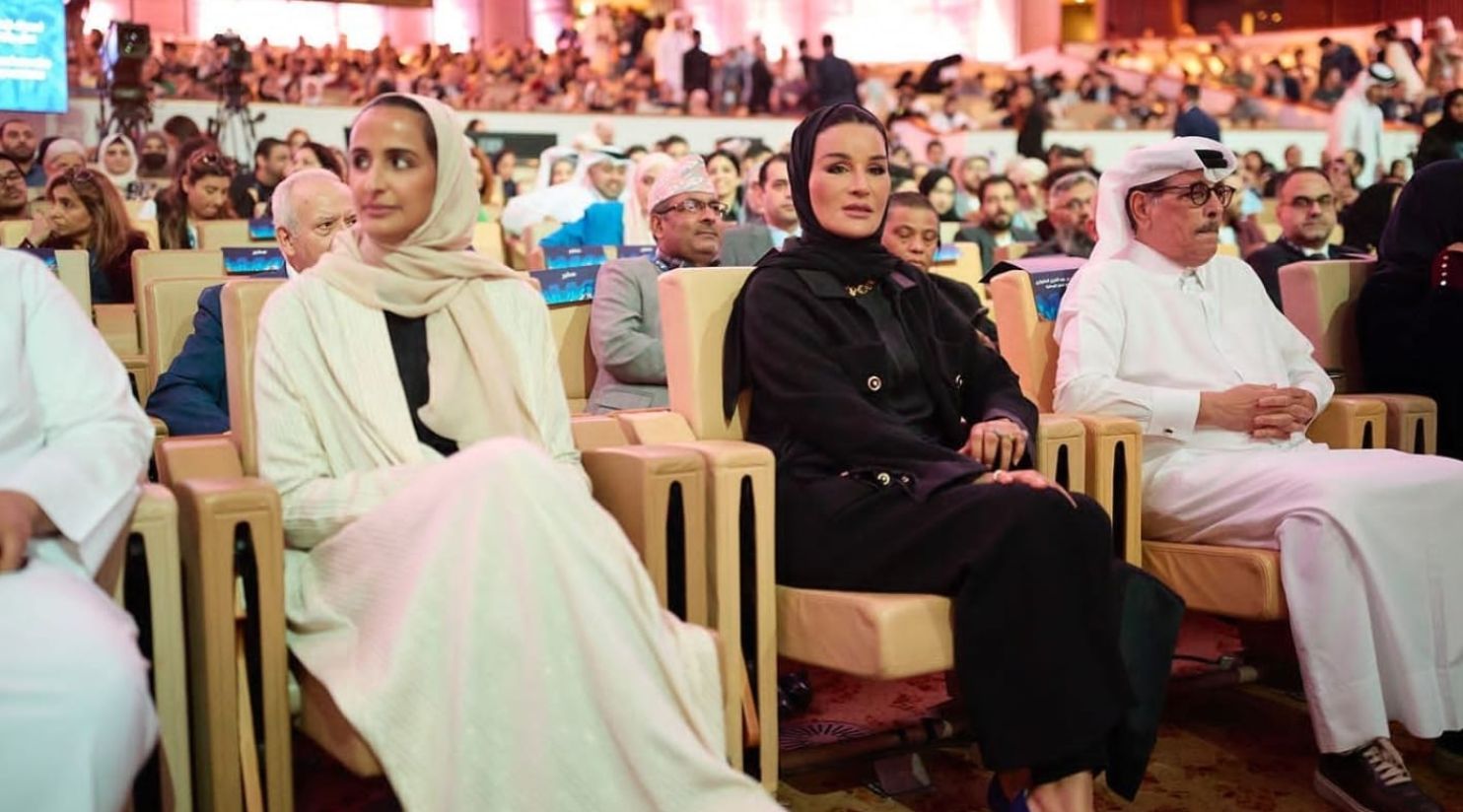 Her Highness Sheikha Moza attends opening of the TEDinArabic summit