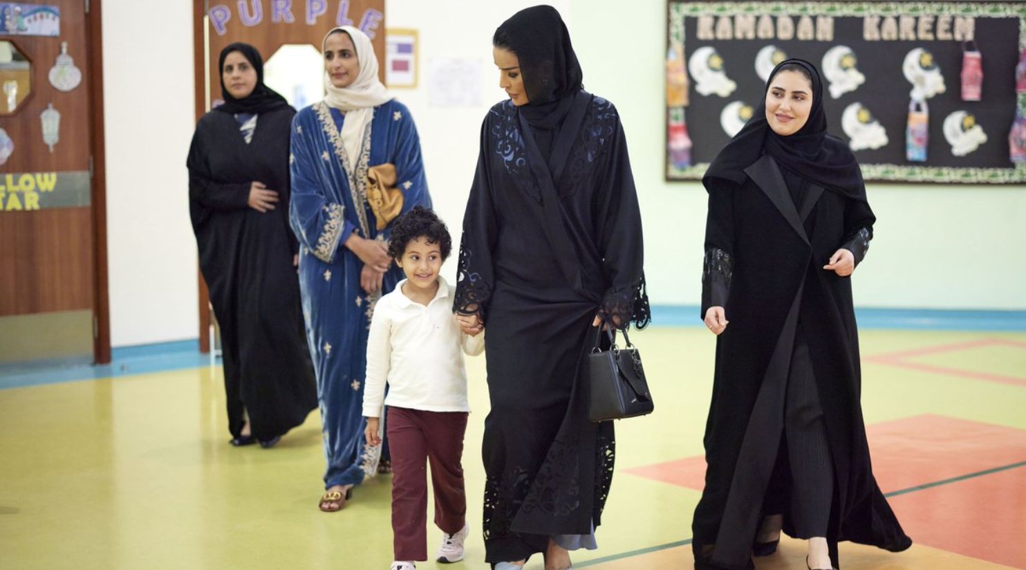 Sheikha Moza visits Renad Academy, attends roundtable on autism support in Qatar