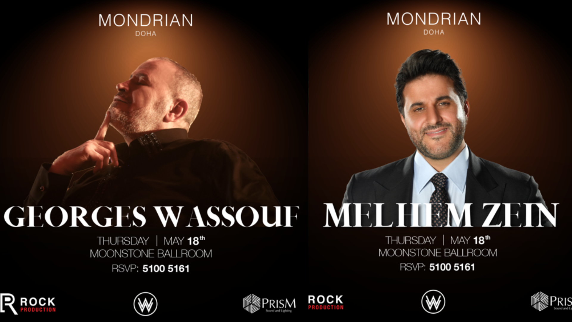 The legend Georges Wassouf and superstar Melhem Zein take centerstage at Mondrian Doha