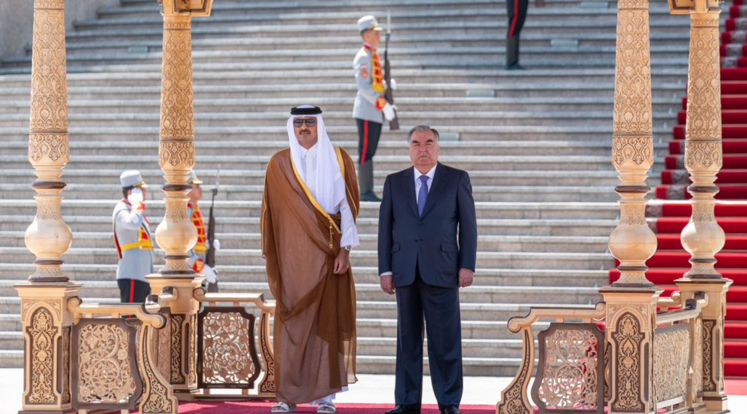 HH The Amir holds talks with Tajikistan President, oversees signing of several agreements