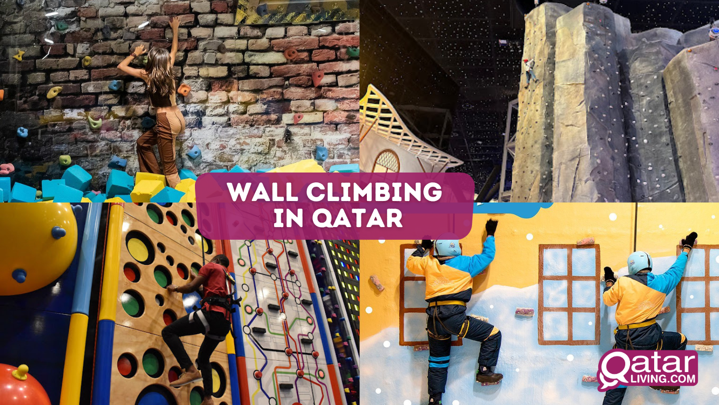 Try wall climbing at these places in Qatar 