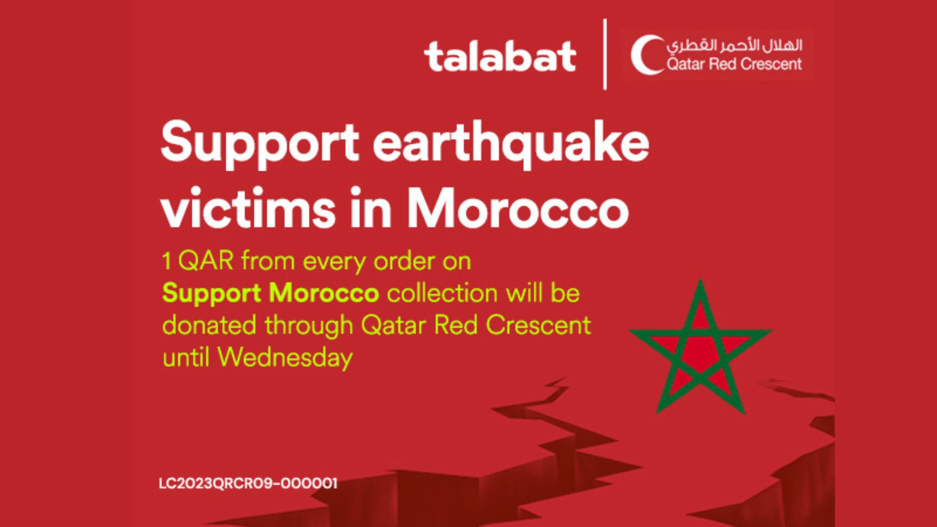 talabat supports charitable efforts for earthquake victims in Morocco