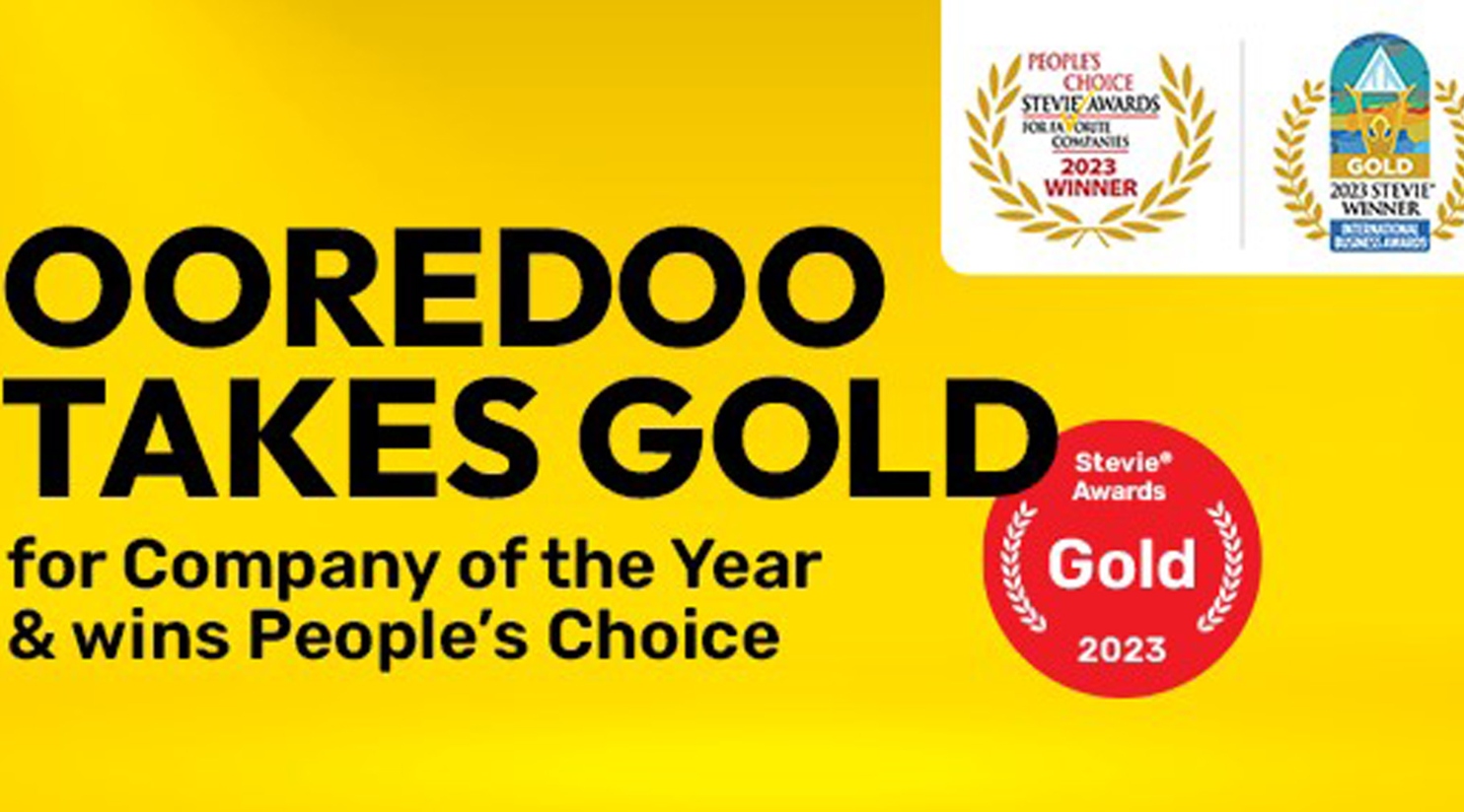 Ooredoo Group Wins Prestigious Accolades at 2023 International Business Awards® 