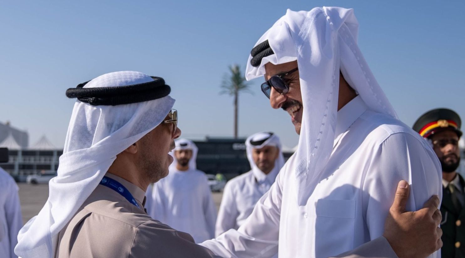 HH The Amir arrives in Dubai to attend United Nations’ climate conference