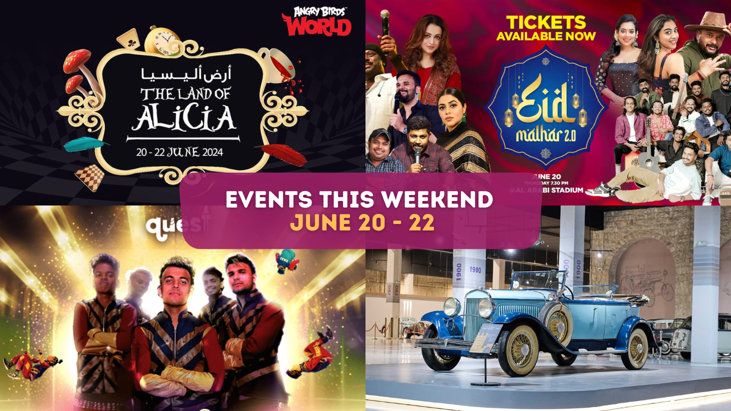 Events this weekend : June 20 - 22