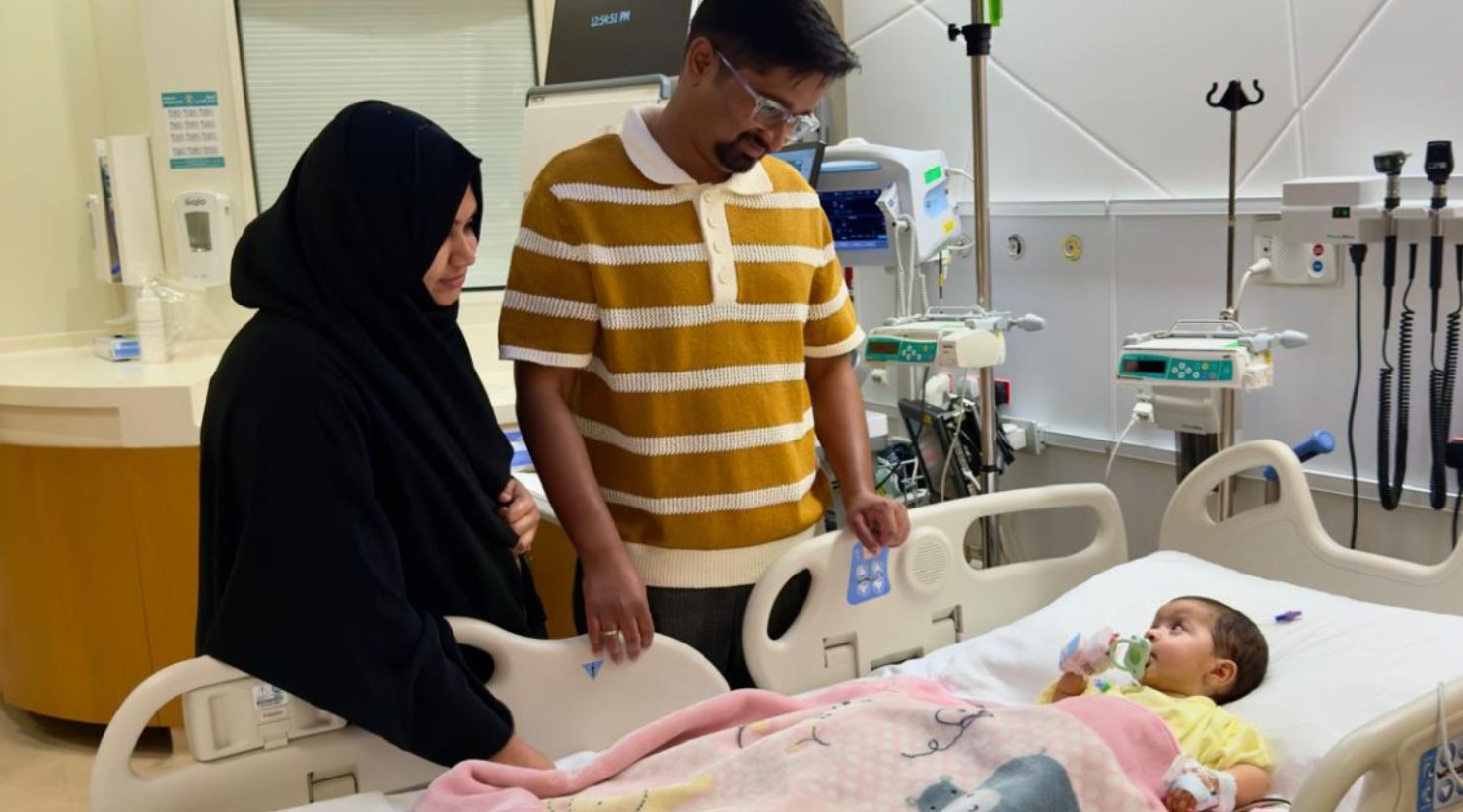Malkha Rouhi receives lifesaving SMA treatment at Sidra Medicine