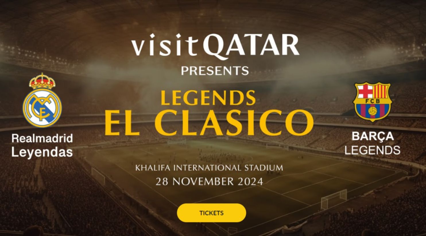 FC Barcelona and Real Madrid legends to rock Doha on November 28