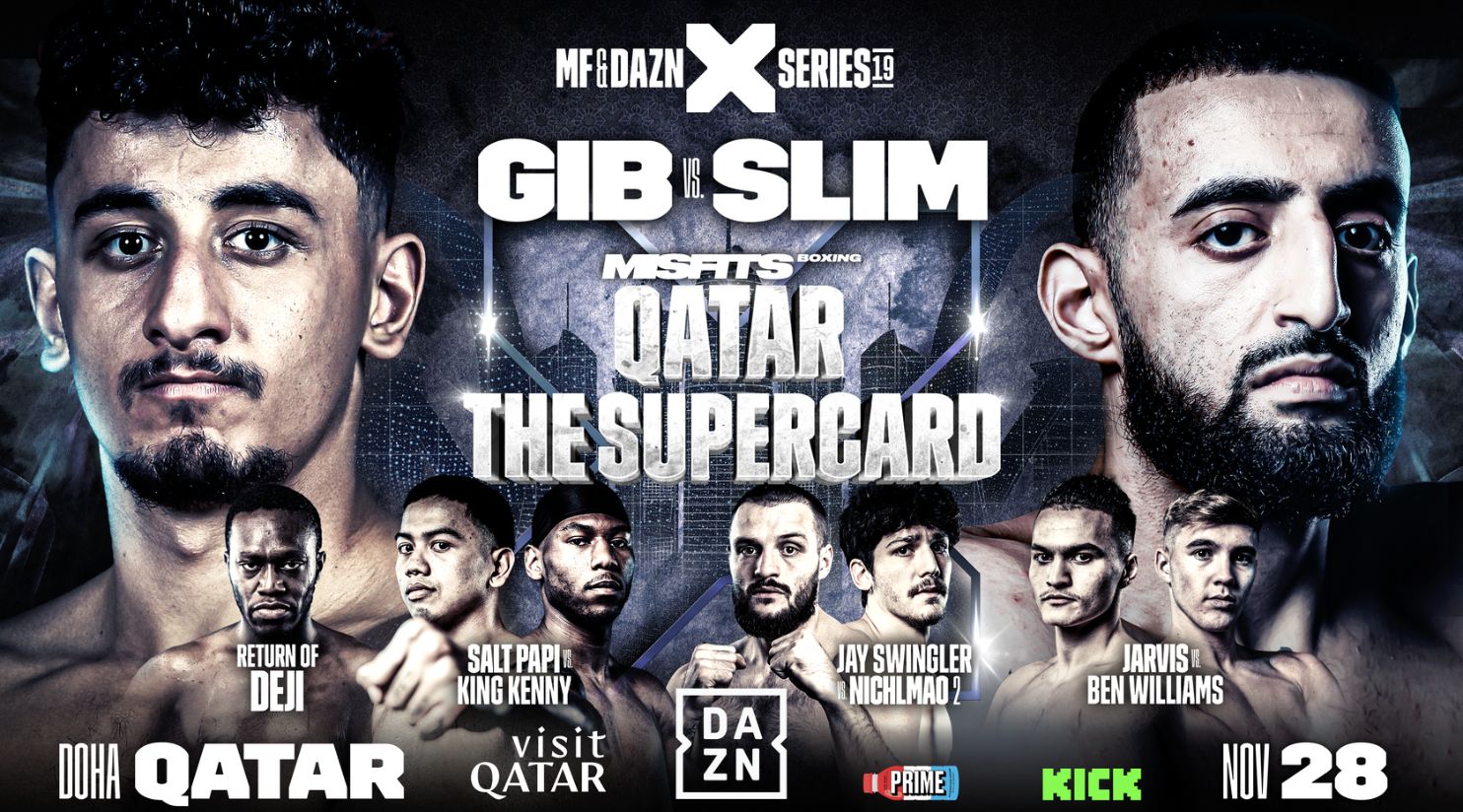 Gib and Slim set for dream boxing showdown in Doha on November 28