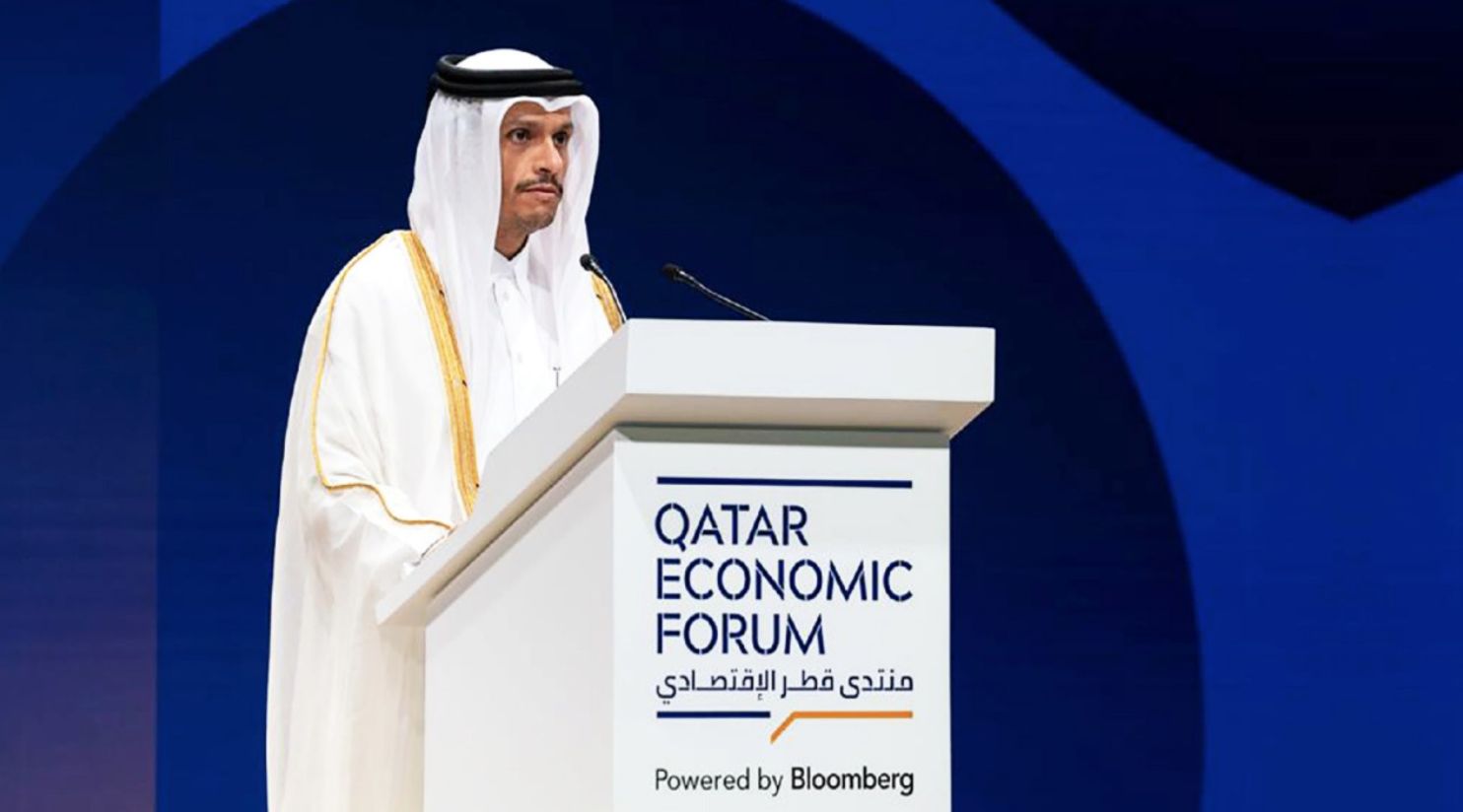 Qatar’s Prime Minister speaks about Gaza peace efforts at Qatar Economic Forum