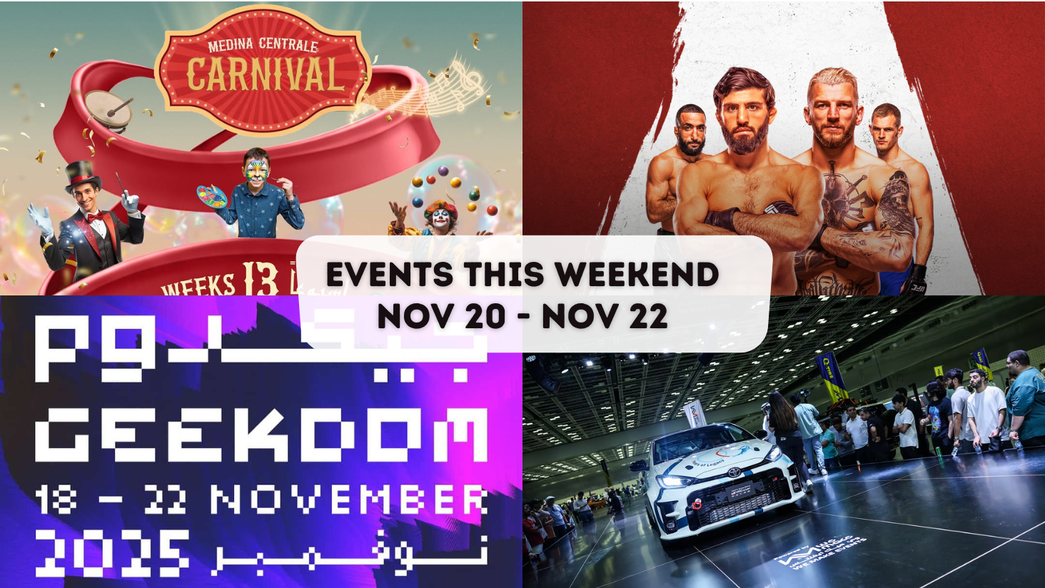 QL Events : Nov 20 – Nov 22