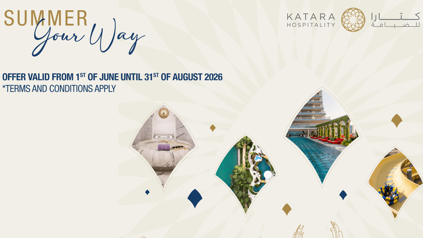 Katara Hospitality Launches ‘Summer Your Way’ with Up to 40% Savings Across Its Hotels and Resorts in Qatar