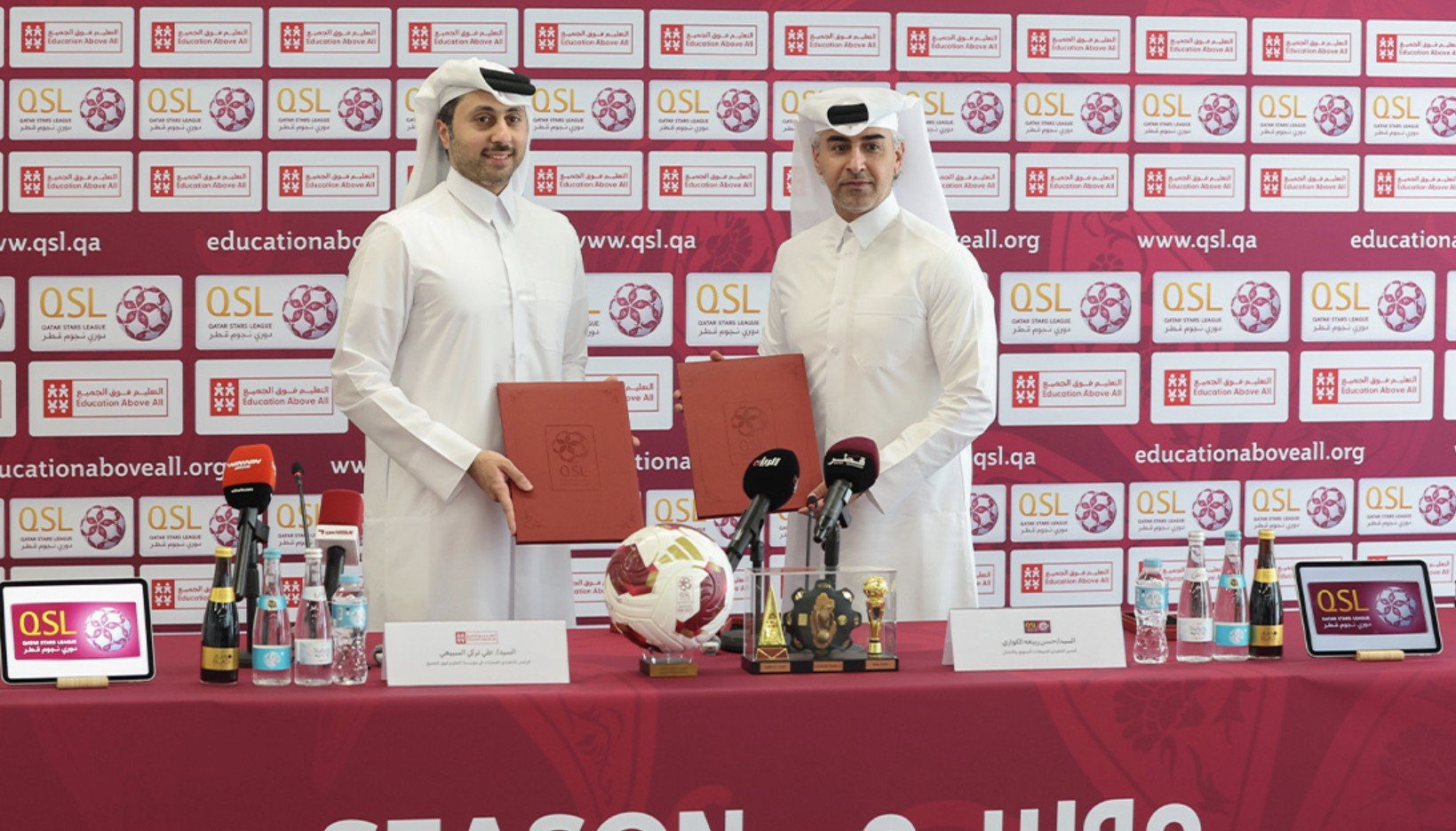 Qatar Stars League Partners with Education Above All for Two Seasons