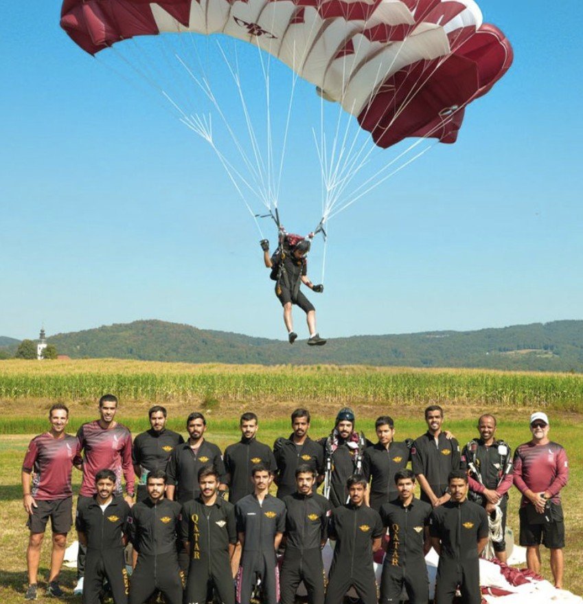 Qatar Skydiving Team Begins World Military Championship Title Defence in Slovakia