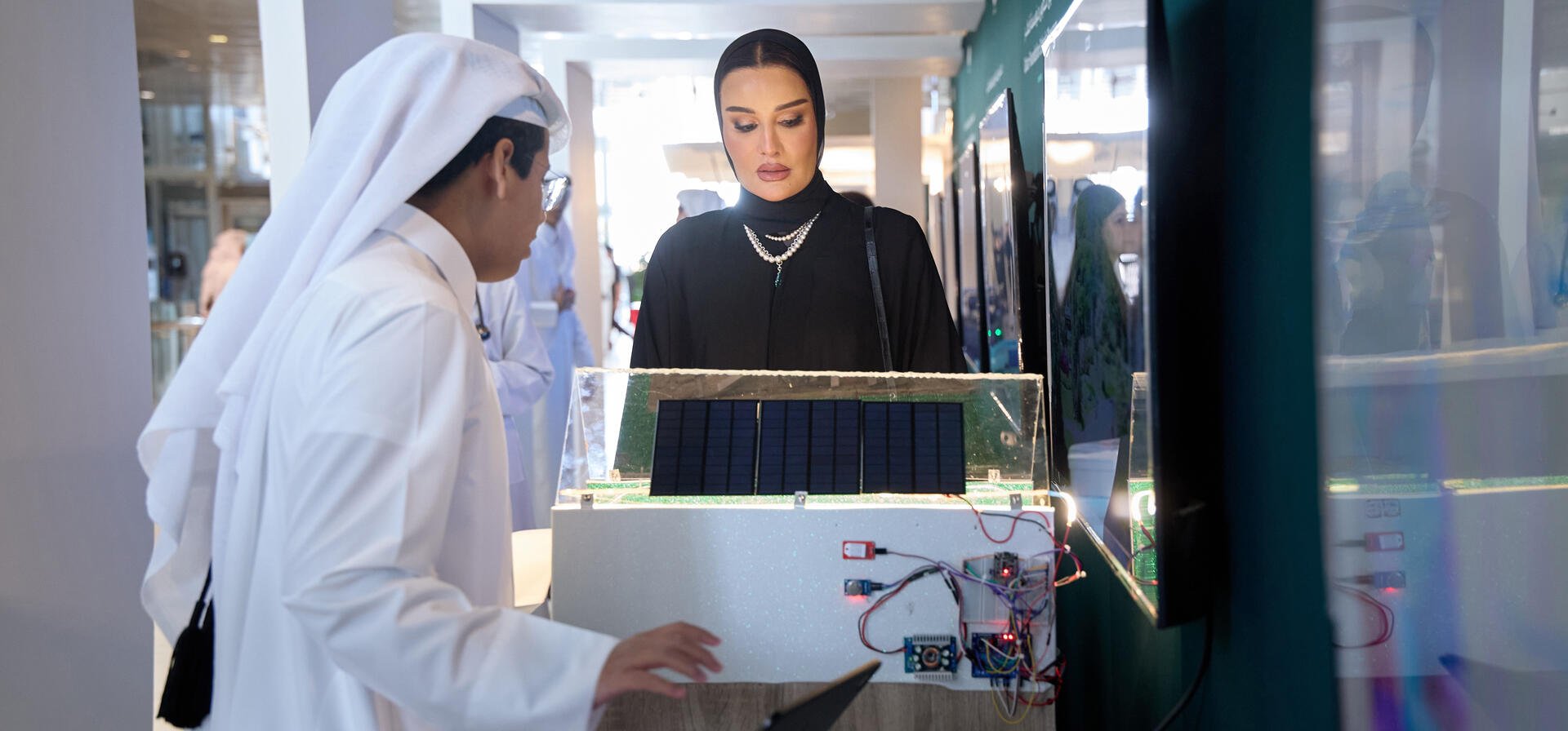 HH Sheikha Moza bint Nasser Attends QF Schools Showcase Featuring Around 50 Student Projects