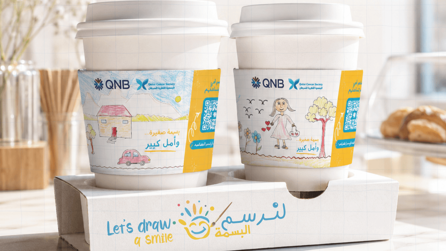 Qatar Cancer Society launches ‘Let’s Draw a Smile’ campaign with participating cafés