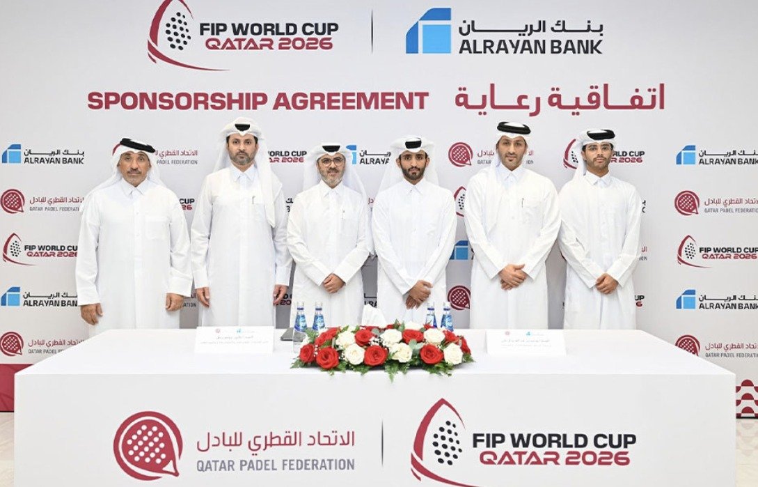Qatar Padel Federation Signs Partnership Agreement with AlRayan Bank to Sponsor 2026 and 2028 World Cups