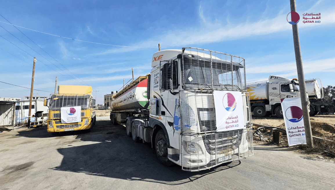 Qatar Provides 1.3 Million Litres of Fuel Grant to Support Humanitarian Needs and Health Sector in Gaza
