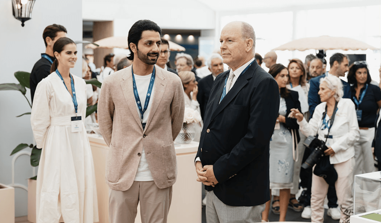 Prince of Monaco Visits Old Doha Port Pavilion at Monaco Yacht Show