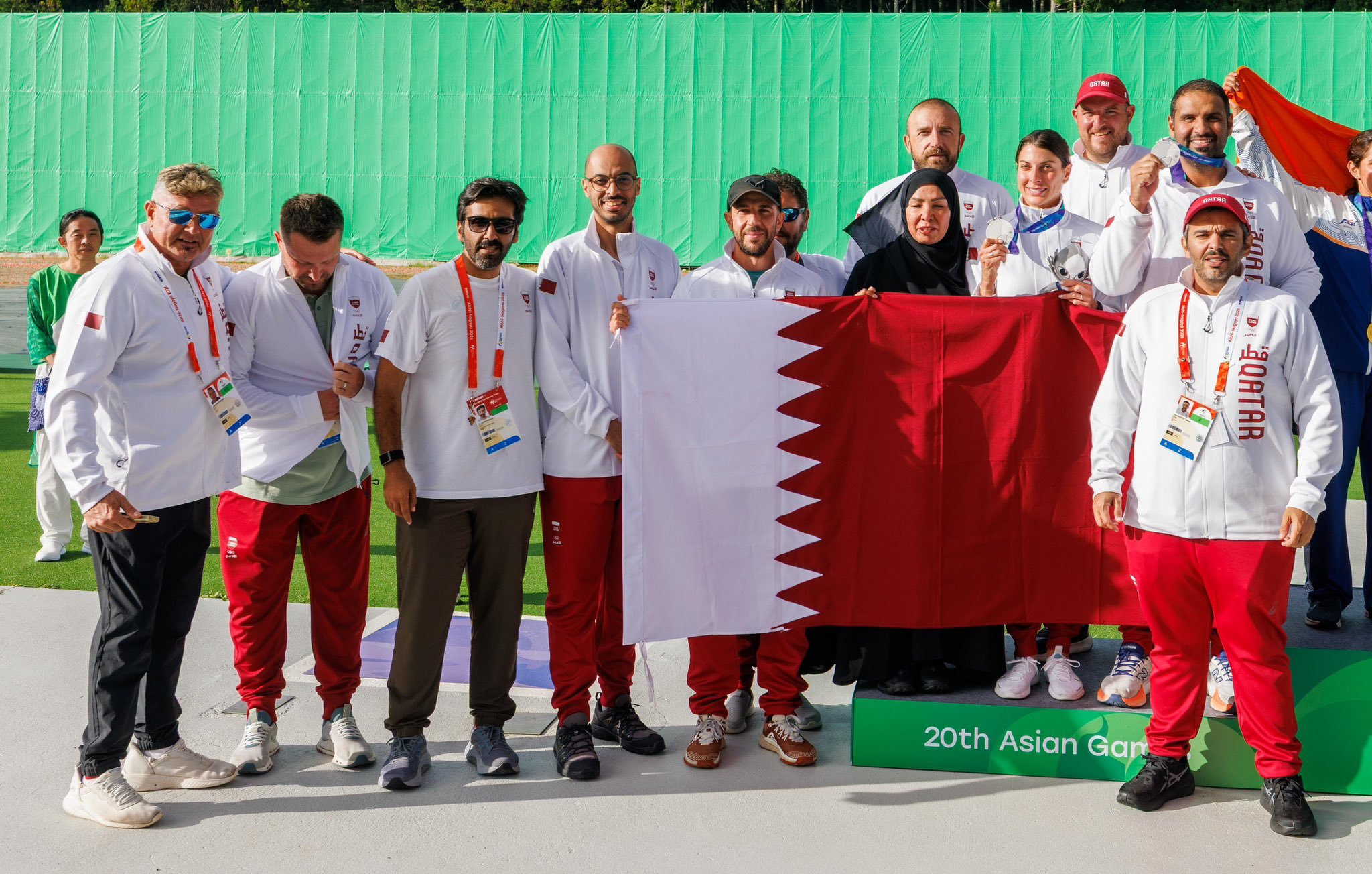 Mohammed Al Rumaihi and Ray Bassil win Asian Games mixed team trap silver for Qatar